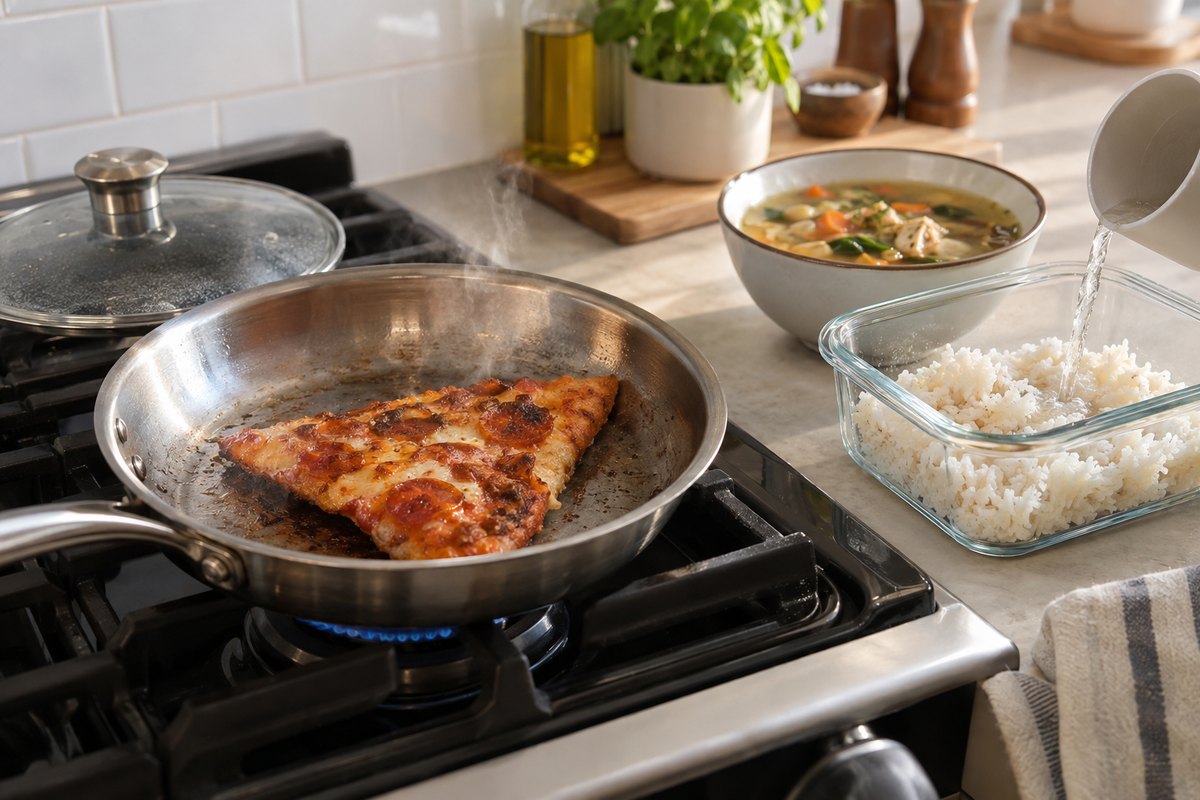 Reheating leftovers so they taste like day one